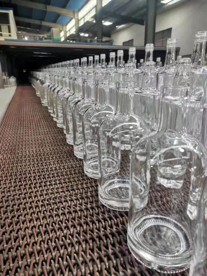 ফ্লিন্ট খালি গ্লাস মদ বোতল 200ml 375ml 1000ml OEM 6