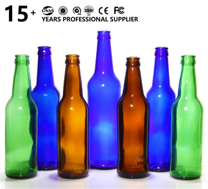 পাইকারি খালি 330ml 33cl 12oz সোডা বা রস ক্লিয়ার বিয়ার গ্লাস বোতল ঢাকনা সঙ্গে 0