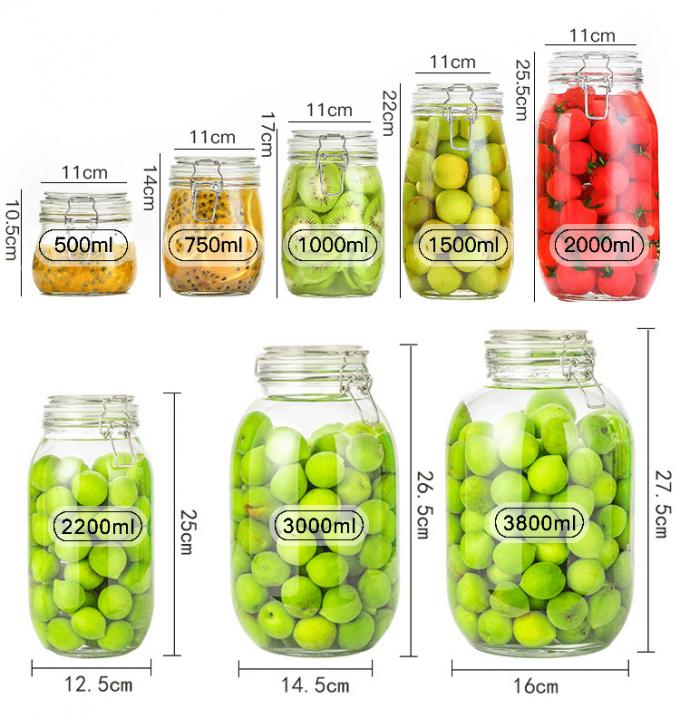 কাস্টম বৃত্তাকার 35ml 100ml 8Oz 10Oz 12Oz বাদাম pickle জ্যাম খাদ্য সংরক্ষণের জন্য গ্লাস স্টোরেজ জার 6