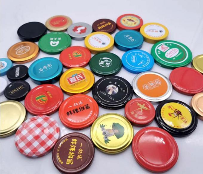 গরম বিক্রয় 63mm 72mm 82mm ভাল বায়ুরোধী ধাতু বাঁক বন্ধ ক্যান ঢাকনা 5