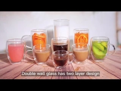 পাইকারি দাম ডাবল ওয়াল গ্লাস বোতল