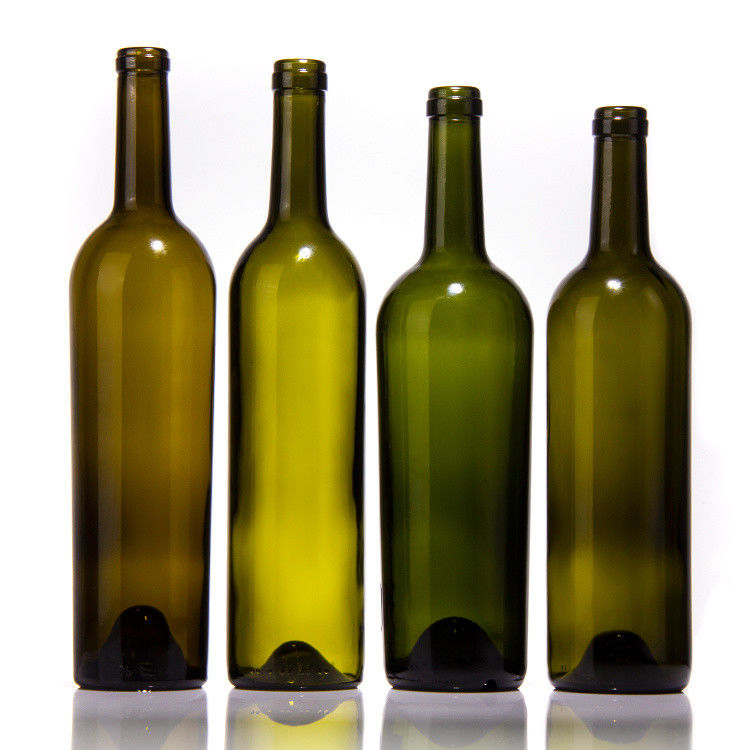 ওডিএম রঙিন গ্লাস ওয়াইন বোতল 500ml 700ml 750ml 1500ml
