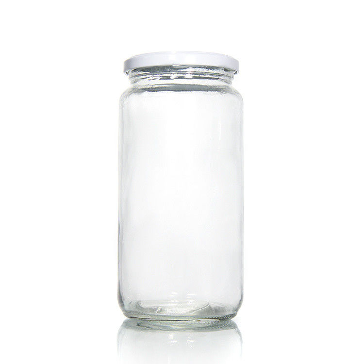 উচ্চ মানের 45Ml 100Ml 150Ml 350Ml 450Ml বায়ুরোধী রান্নাঘর খাদ্য ধাতু ঢাকনা সঙ্গে গ্লাস জার
