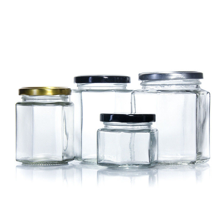 কম MOQ 100Ml 150Ml 200Ml খালি মধু গ্লাস জার সঙ্গে সোনার lids সঙ্গে lids