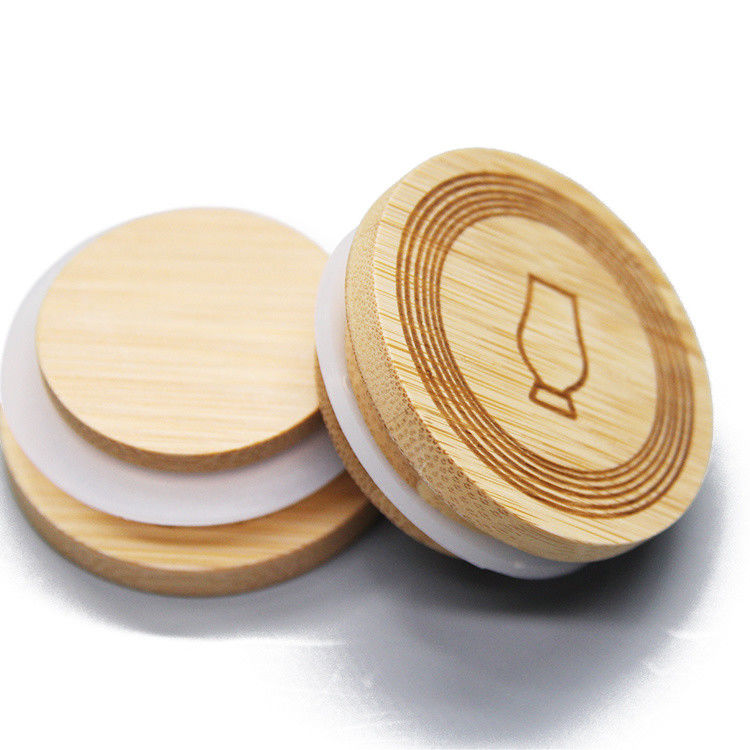 কাস্টম বাঁশ কাপ কভার 70mm জন্য Boba চা গ্লাস Mason জার মগ
