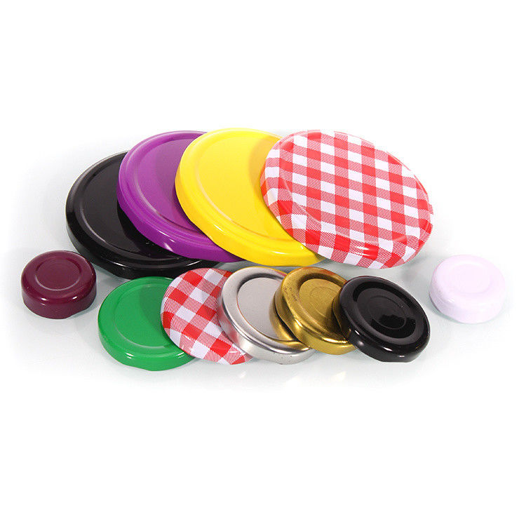 কারখানার দাম বোতল সিল 38mm ঘাড় গ্লাস মধু পাত্রে সিল করা ধাতব টিনপ্লেট Lug Caps