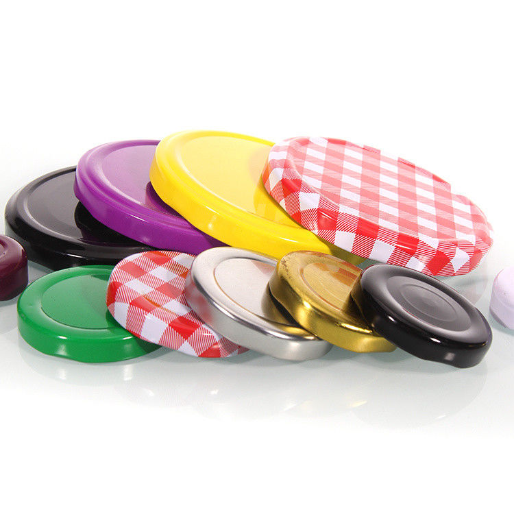 কারখানার দাম বোতল সিল 38mm ঘাড় গ্লাস মধু পাত্রে সিল করা ধাতব টিনপ্লেট Lug Caps