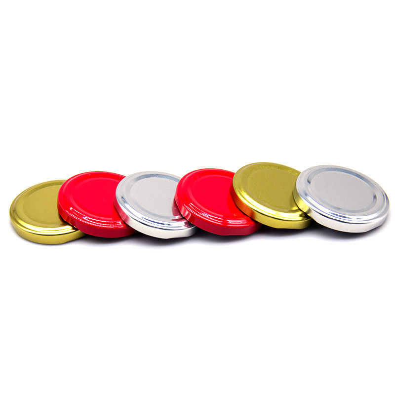 কারখানার দাম বোতল সিল 38mm ঘাড় গ্লাস মধু পাত্রে সিল করা ধাতব টিনপ্লেট Lug Caps