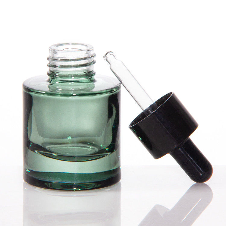 কসমেটিক স্কিনকেয়ার প্যাকেজিং 20ml 30ml সিলিন্ডার ক্লিয়ার অ্যাম্বার হেয়ার ইন্টিরিয়াল অয়েল সিরাম গ্লাস ড্রপপার বোতল