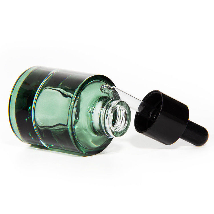 কসমেটিক স্কিনকেয়ার প্যাকেজিং 20ml 30ml সিলিন্ডার ক্লিয়ার অ্যাম্বার হেয়ার ইন্টিরিয়াল অয়েল সিরাম গ্লাস ড্রপপার বোতল