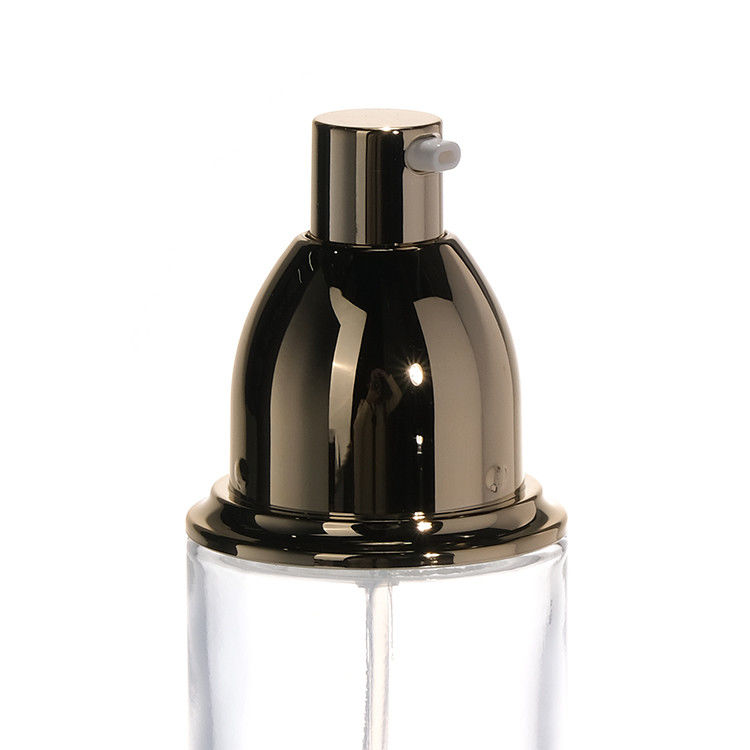 বিলাসবহুল 100ml 120ml 200ml গ্লাস লোশন বোতল কসমেটিক পারফিউম তেল ক্রিম লোশন স্বচ্ছ ঘন প্রাচীর