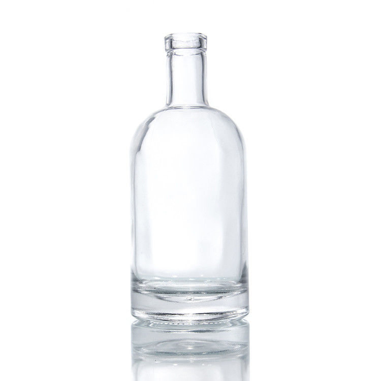 গ্লাস বোতল সরবরাহকারী 25oz ভারী বেস বোতল জন্য Kombucha 750ml পরিষ্কার বোর্দো গ্লাস ওয়াইন বোতল