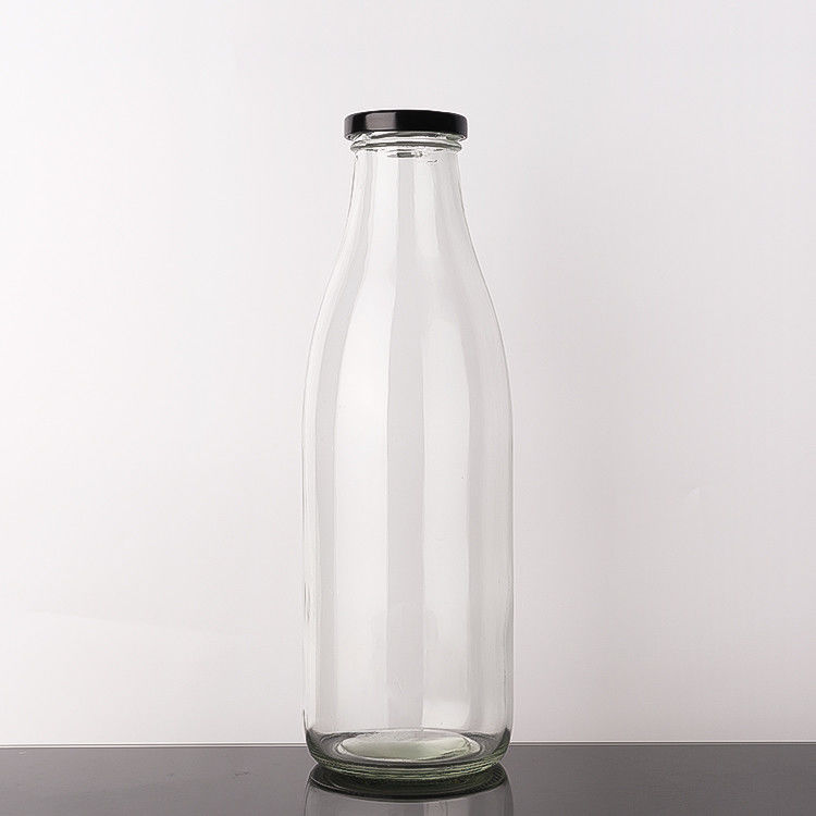 বিনামূল্যে নমুনা 100Ml 200Ml 350Ml প্যাস্টেরাইজেশন কোল্ড ব্রু চা দুধ গ্লাস বোতল ধাতু ঢাকনা সঙ্গে