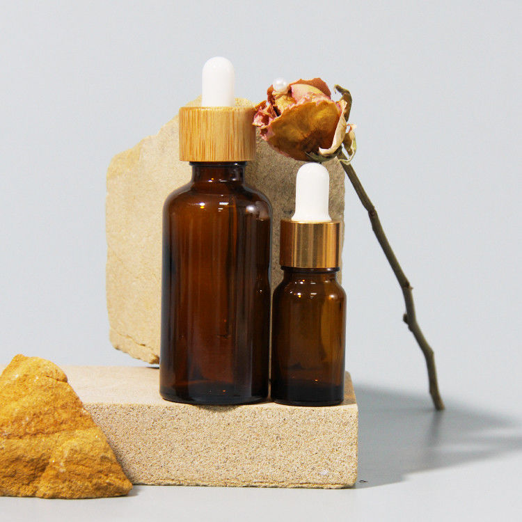 প্রয়োজনীয় তেল 15ml 30ml 60ml খালি ইউভি গোল্ড লেপ মদ গ্লাস ড্রপপার বোতল