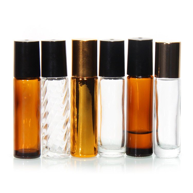 কাস্টম 5Ml 10Ml 15Ml স্টেইনলেস স্টীল রোলার বল সঙ্গে বোতল উপর গ্লাস সুগন্ধি রোল