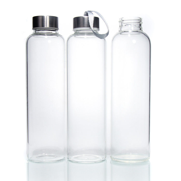 কাস্টমাইজড লোগো উচ্চ Borosilicate গ্লাস জল বোতল Tumbler BPA বিনামূল্যে পানীয় জল বোতল