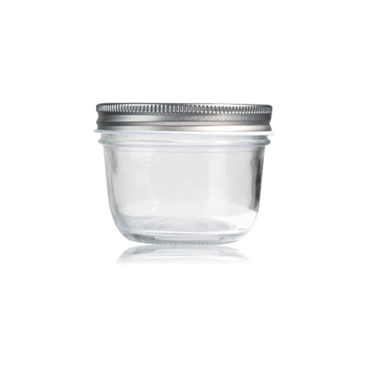উচ্চ মানের ফুড গ্রেড মেসন মধু বোতল 2oz 8oz কাঁচের স্টোরেজ জার ক্যাপ সহ