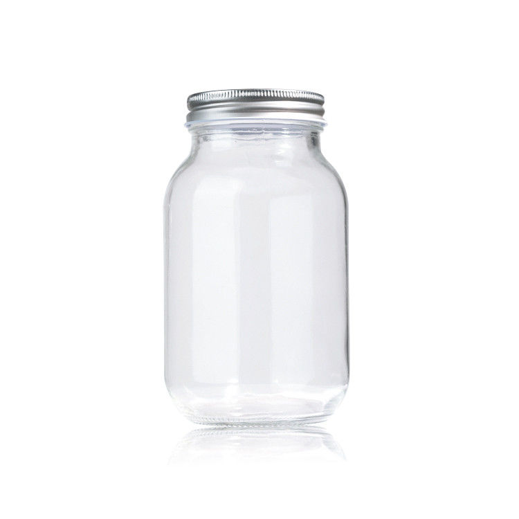 উচ্চ মানের ফুড গ্রেড মেসন মধু বোতল 2oz 8oz কাঁচের স্টোরেজ জার ক্যাপ সহ